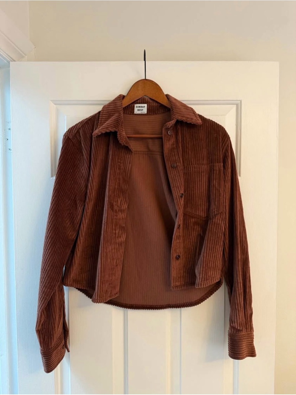 Sunday Best Rust Brown Corduroy Shirt Jacket